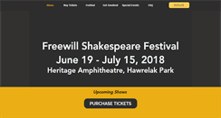 Desktop Screenshot of freewillshakespeare.com